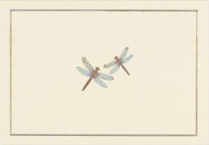 blue dragonflies note cards (14 cards, 15 self-sealing envelopes)