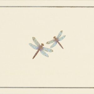 Blue Dragonflies Note Cards (14 Cards, 15 Self-sealing envelopes)