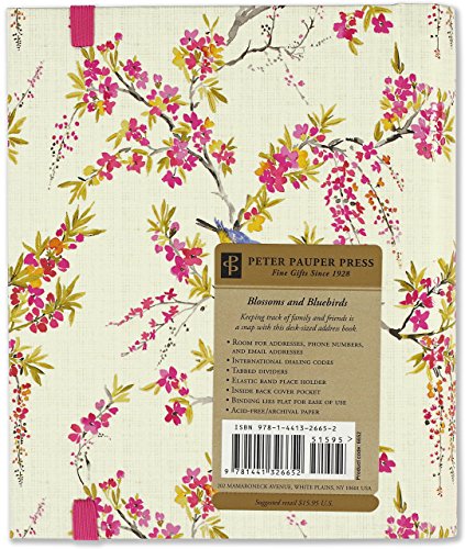 Blossoms & Bluebirds Large Address Book