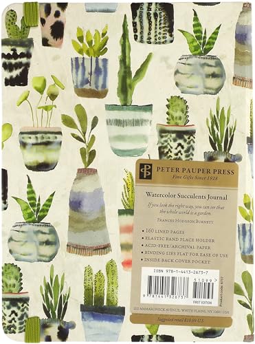 Watercolor Succulents Journal (Diary, Notebook)