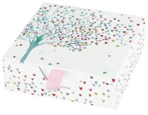 tree of hearts desk notes (note pad)