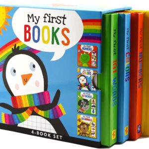 My First Board Books (4-Book Set) (Padded Covers) (My First Books, Ages 0+)