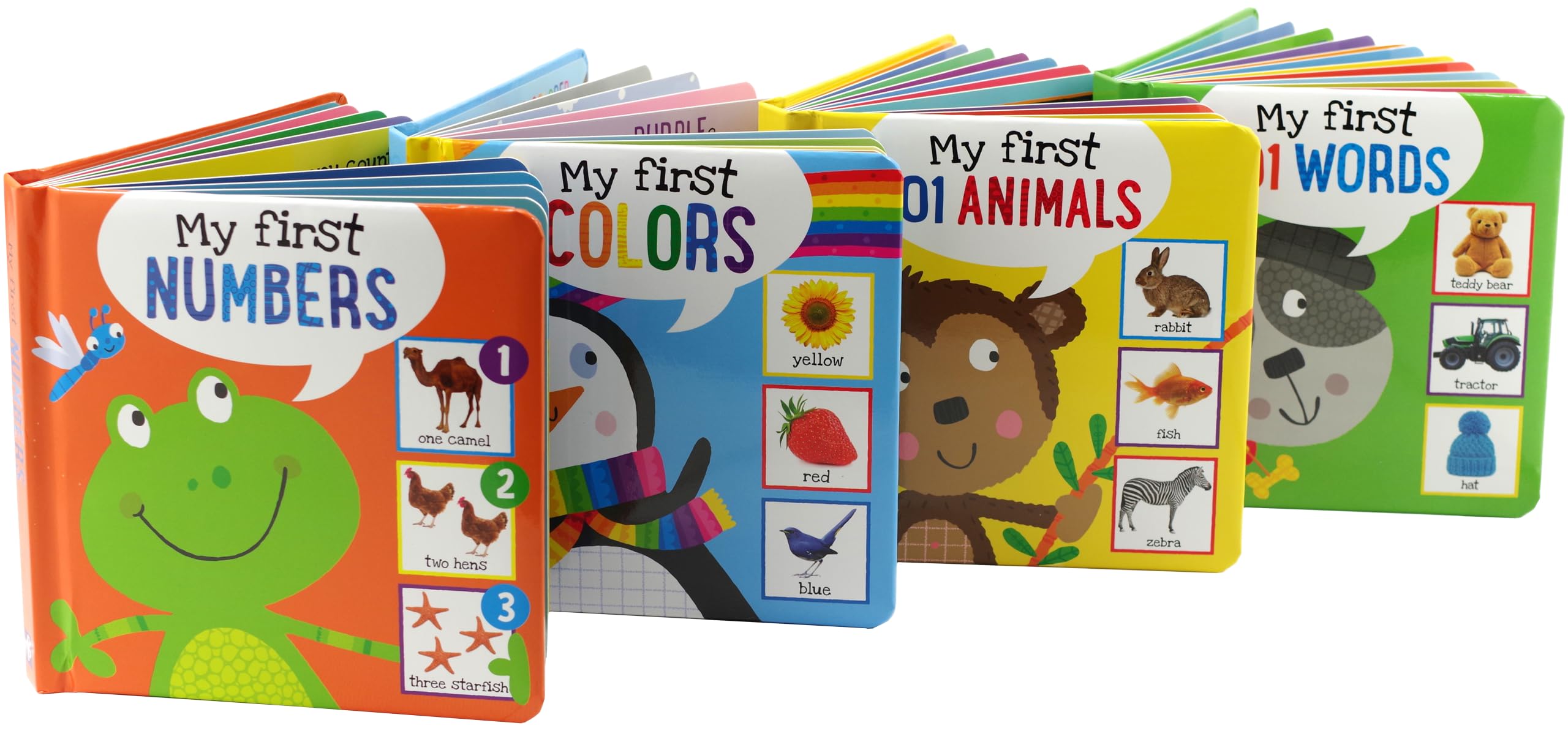 My First Board Books (4-Book Set) (Padded Covers) (My First Books, Ages 0+)