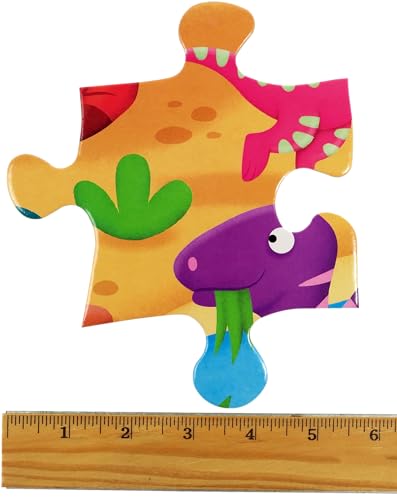 Peter Pauper Press Dinosaurs Kids' Floor Puzzle (48 Pieces) (36 inches Wide x 24 inches high)