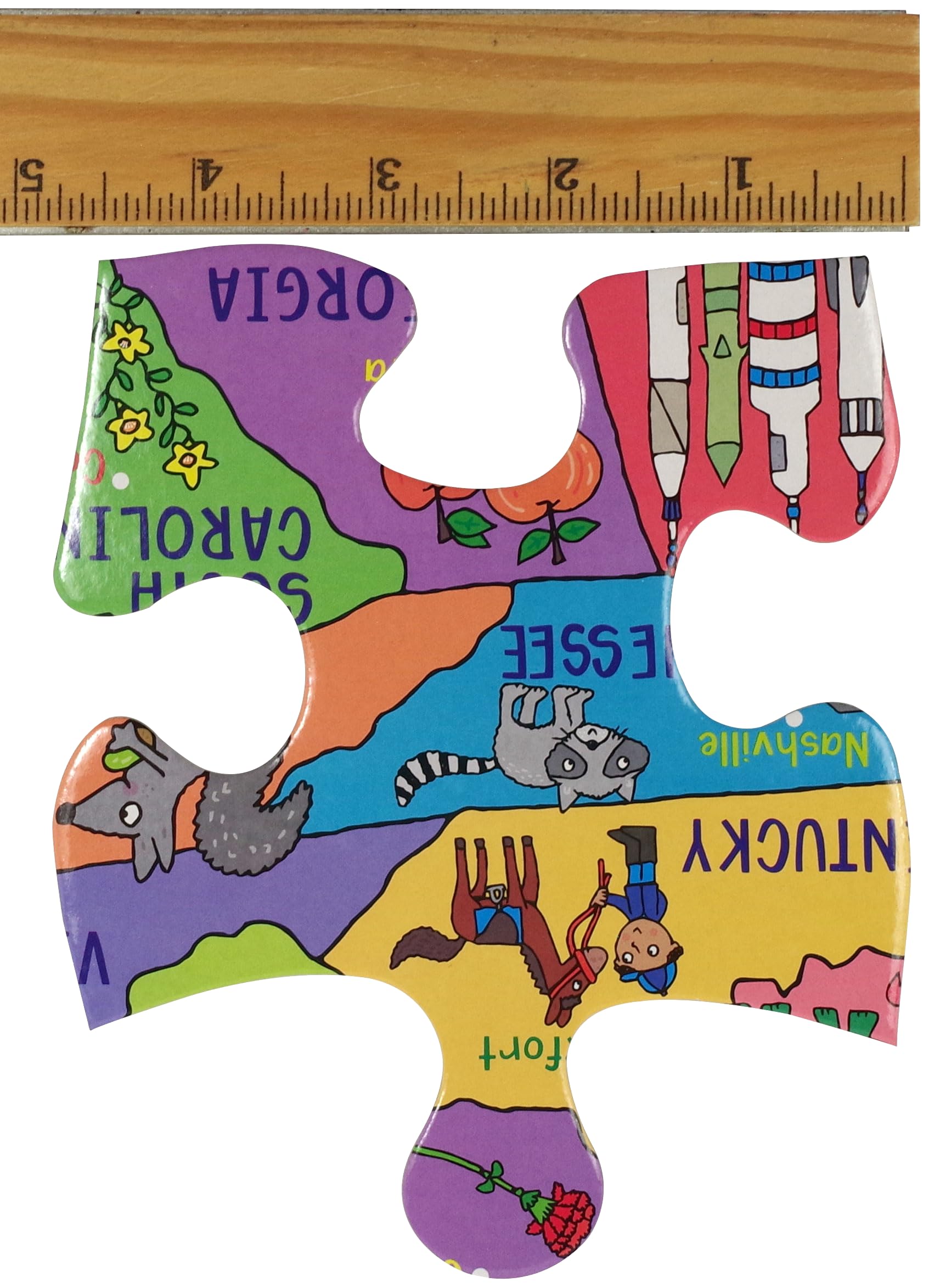 PETER PAUPER PRESS USA Map Jumbo Floor Puzzle - Fun and Educational! Learn Geography, State capitols, and Historic Landmarks. (48 Pieces) (36 inches Wide x 24 inches high)