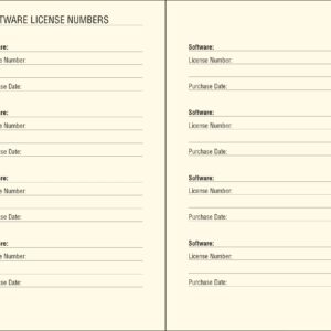 Galaxy Internet Address & Password Logbook (Cover band is removable for security)