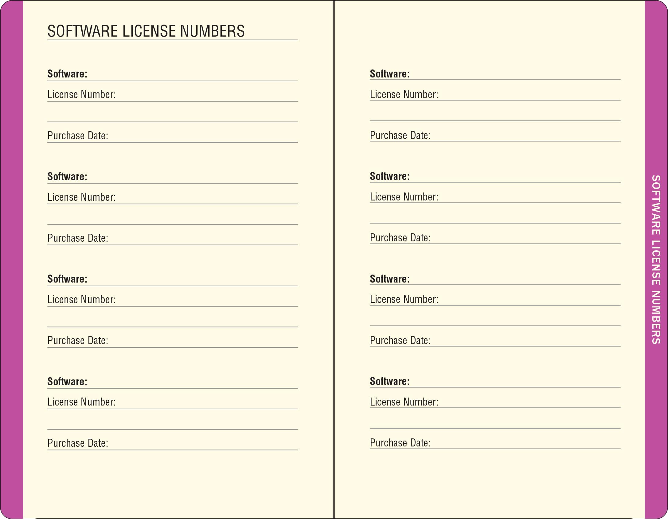 Galaxy Internet Address & Password Logbook (Cover band is removable for security)