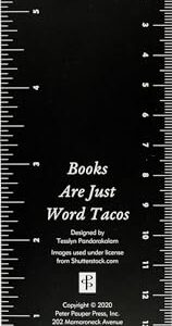 Books are Just Word Tacos Beaded Bookmark