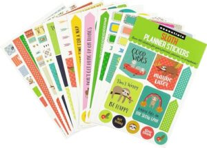 essentials sloth planner stickers (over 160 stickers!) (essentials planner stickers)