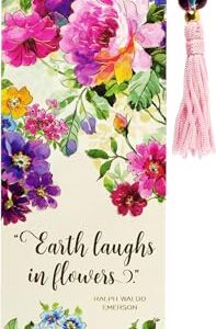 Peony Garden Beaded Bookmark