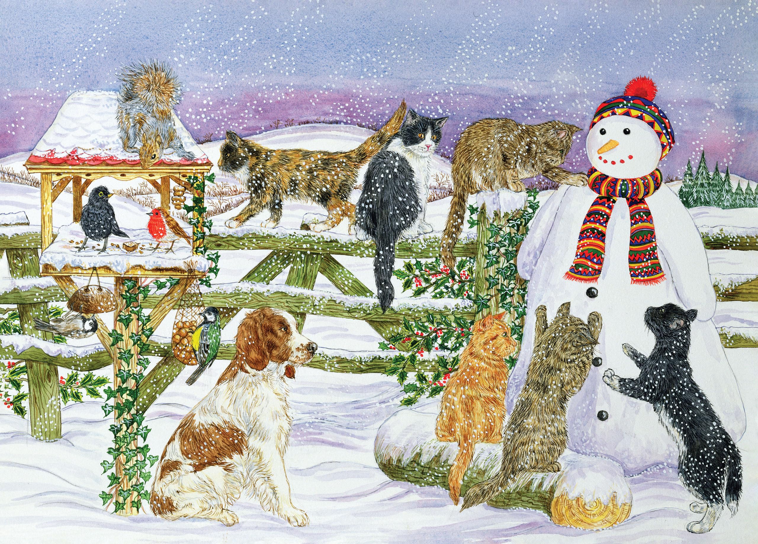 PETER PAUPER PRESS Snowman and Friends 1000 Piece Jigsaw Puzzle