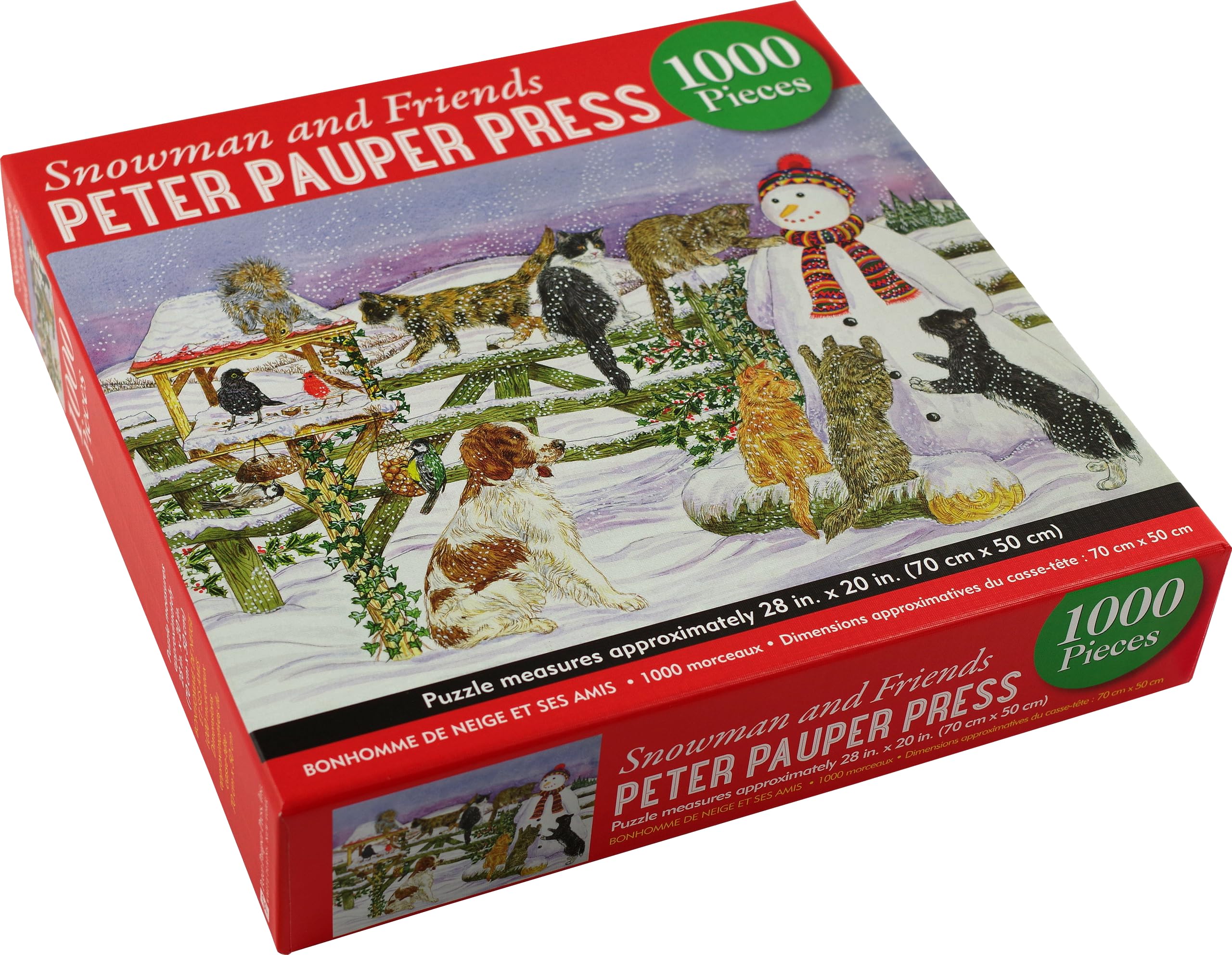 PETER PAUPER PRESS Snowman and Friends 1000 Piece Jigsaw Puzzle