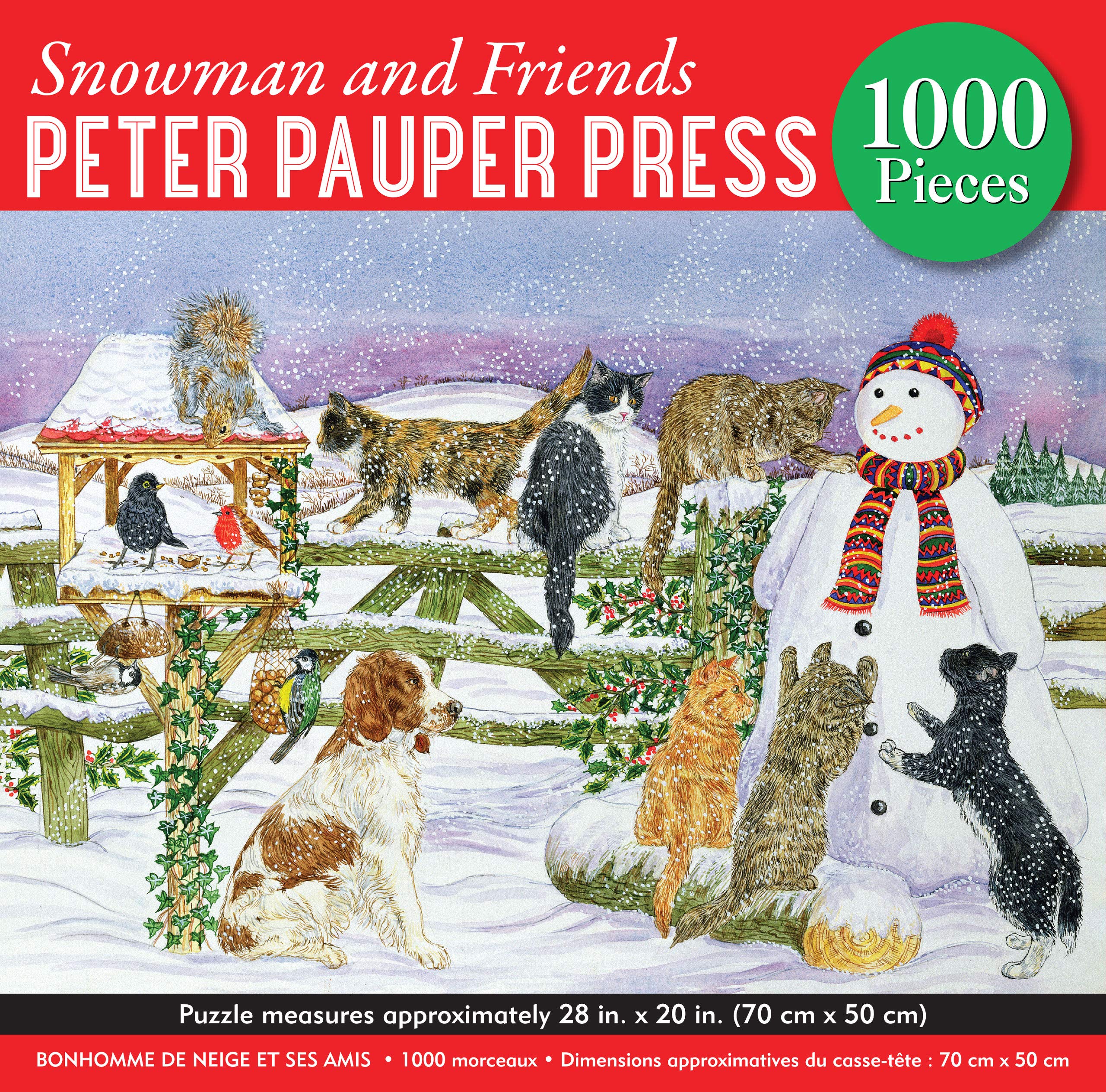 PETER PAUPER PRESS Snowman and Friends 1000 Piece Jigsaw Puzzle