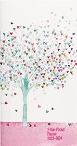 2023-24 tree of hearts 2-year pocket planner (24-month calendar)