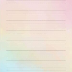 True Colors Lined Stationery Set (30 lined sheets, 24 envelopes)