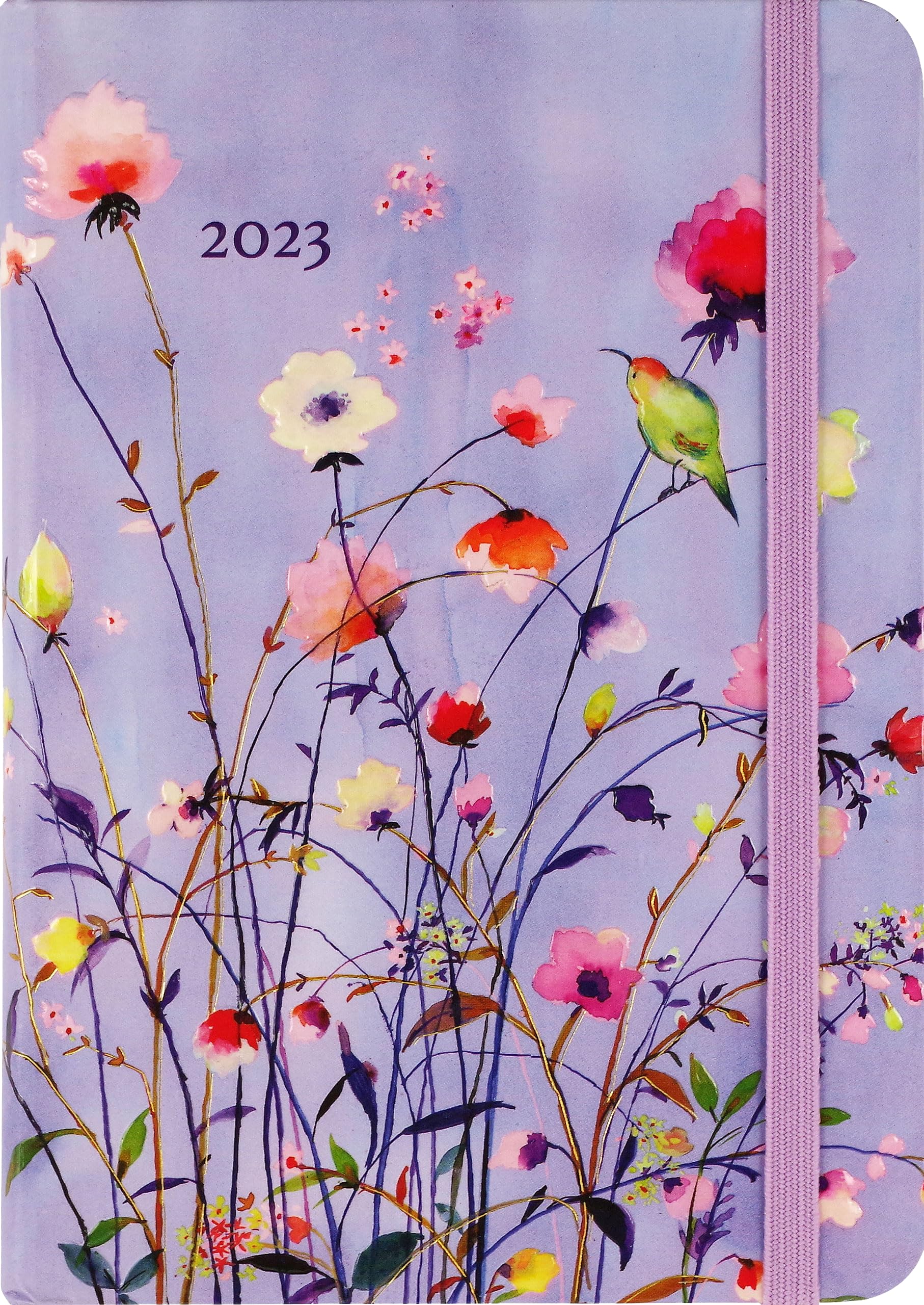 2023 Lavender Wildflowers Weekly Planner (16 months, Sept 2022 to Dec 2023) (English and German Edition)