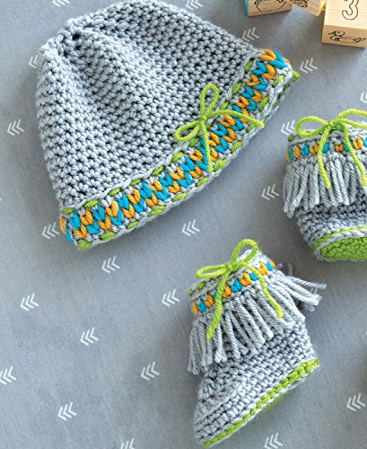 Infant Boots & Hats: 6 Charming Baby Sets-12 Stylish Baby Crochet Designs for Boys & Girls