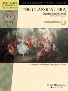 the classical era: book with online audio access intermediate level (hal leonard piano library)