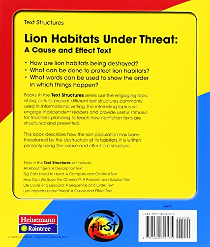 Lion Habitats Under Threat: A Cause and Effect Text (Text Structures)