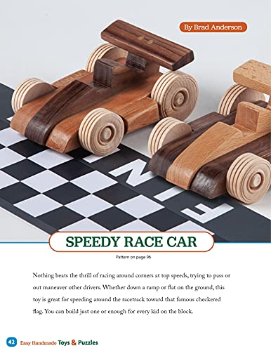 Easy Handmade Toys & Puzzles: 35 Wood Projects & Patterns (Fox Chapel Publishing) Compilation from Scroll Saw Woodworking & Crafts Magazine for Beginner to Intermediate Scrollers; Full-Size Patterns