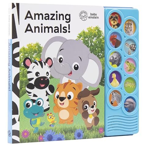 Baby Einstein - Amazing Animals 10-Button Sound Book - PI Kids (Play-A-Sound)