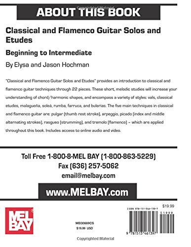 Classical and Flamenco Guitar Solos and Etudes: Beginning to Intermediate