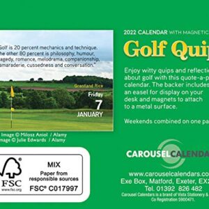 Golf Quips 2022 Mini Boxed Calendar