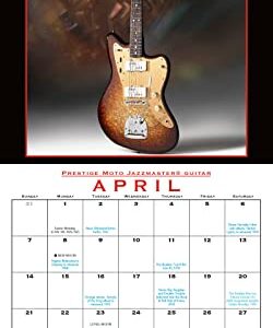 Fender Custom Shop Guitar 2024 Wall Calendar, 12" x 12"