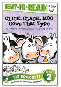 click, clack! ready-to-read value pack: click, clack, moo; giggle, giggle, quack; dooby dooby moo; click, clack, boo!; click, clack, peep!; click, clack, surprise! (a click clack book)