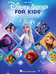 disney songs for kids - easy piano songbook