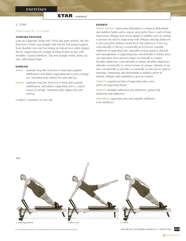 STOTT PILATES Manual - Advanced Reformer, 2nd Edition