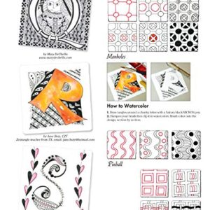 Zentangle 8, Expanded Workbook Edition: Monograms, Alphabets, and 40 All-New Tangles (Design Originals) How to Embellish Letters, Monograms, Cards, Stationery, Gifts, and More with Beautiful Designs