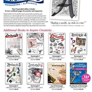 Zentangle 8, Expanded Workbook Edition: Monograms, Alphabets, and 40 All-New Tangles (Design Originals) How to Embellish Letters, Monograms, Cards, Stationery, Gifts, and More with Beautiful Designs