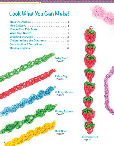 Hooked on Rubber Band Jewelry: 12 Off-the-Loom Designs for Bracelets, Necklaces, and Other Accessories (Design Originals) Easy Step-by-Step Instructions, Photos, & Diagrams, with No Loom Required