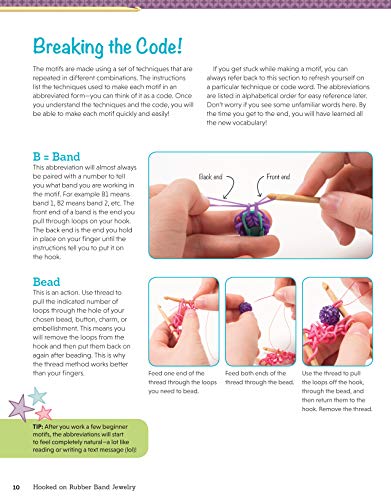 Hooked on Rubber Band Jewelry: 12 Off-the-Loom Designs for Bracelets, Necklaces, and Other Accessories (Design Originals) Easy Step-by-Step Instructions, Photos, & Diagrams, with No Loom Required