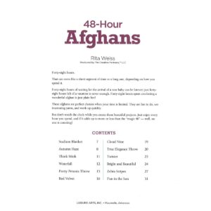 Crochet 48-Hour Afghans-12 Beautiful Designs Easy Enough to be Completed in only 48 Hours