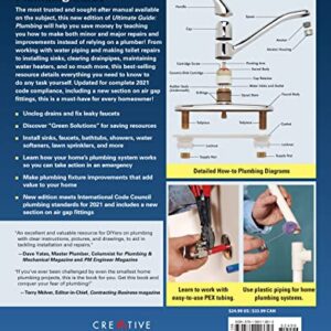 Ultimate Guide: Plumbing, Updated 5th Edition (Creative Homeowner) Beginner-Friendly Step-by-Step Projects, Comprehensive How-To Information, Code-Compliant Techniques for DIY, and Over 800 Photos