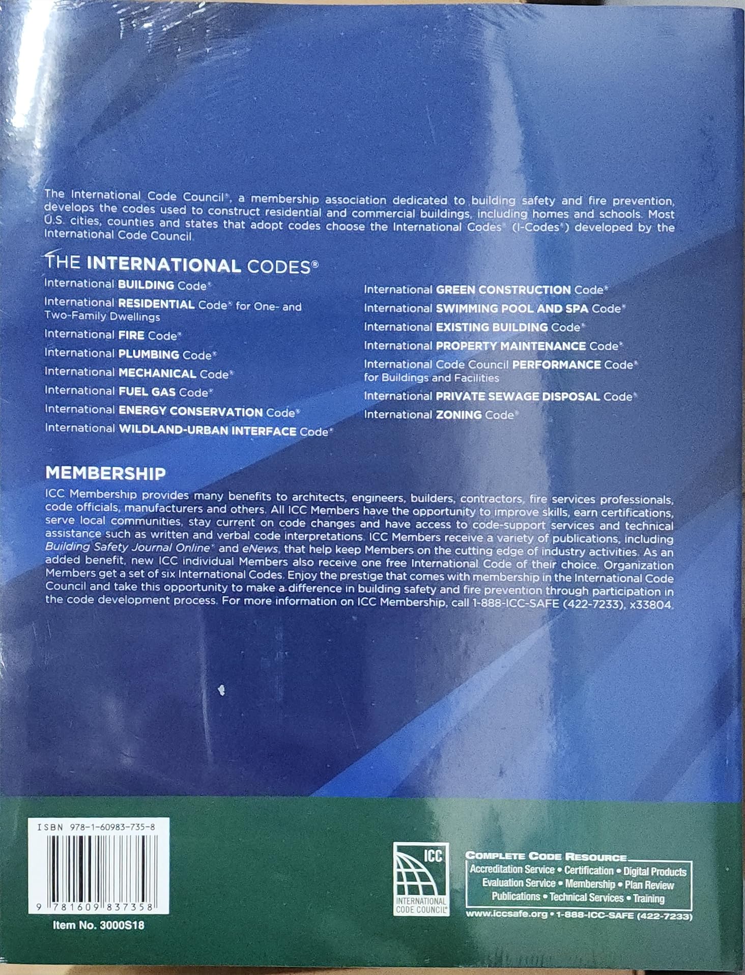 2018 International Building Code (International Code Council Series)