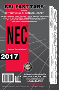 2017 national electrical code nec softcover tabs