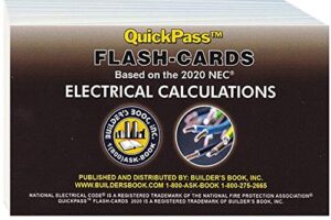 2020 electrical calculation quickpass flash-cards