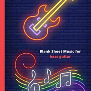 Bass Guitar Tabs: Blank Sheet music pages with Tab lines for 4 string bass