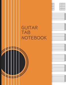 guitar tab notebook: 150 pages blank guitar music journal for students