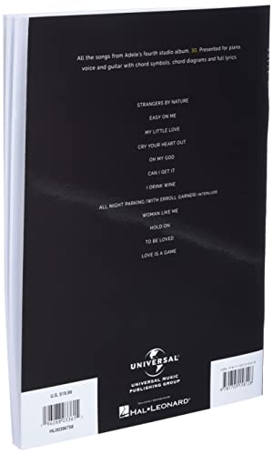 Adele - 30: Piano/Vocal/Guitar Songbook