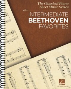 intermediate beethoven favorites: classical piano sheet music series