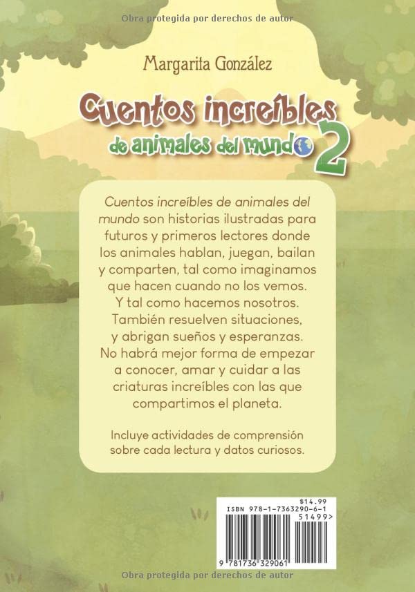 Cuentos increibles de animales del mundo Vol 2 (Spanish Edition)