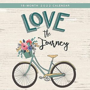 love the journey 2022 12 x 12 inch monthly square wall calendar by hopper studios, stationery design photography