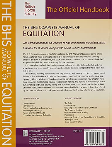 The BHS Complete Manual of Equitation: The Training of Horse and Rider (British Horse Society)