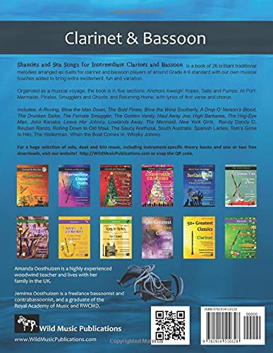 Shanties and Sea Songs for Intermediate Clarinet and Bassoon: 26 traditional melodies arranged as exciting duets