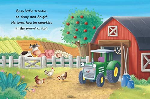 The Busy Little Tractor - Childen's Padded Board Book