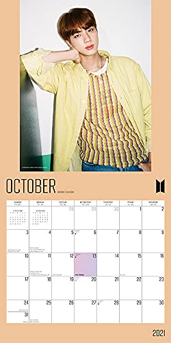 BTS OFFICIAL 2022 12 x 12 Inch 18 Months Monthly Square Wall Calendar with Foil Stamped Cover, Music Pop Singer Songwriter Celebrity